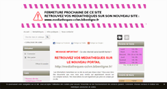 Desktop Screenshot of mediatheques-loire-nohain.fr